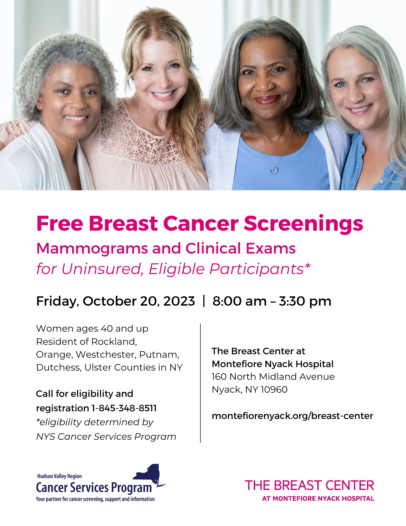 Free Breast Screenings Flyer