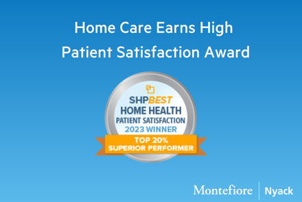 Montefiore Nyack Home Care Superior Performer Award 2024